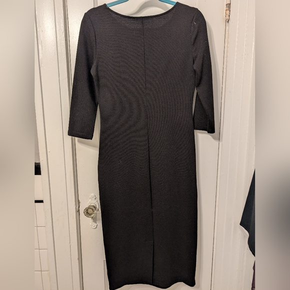 BB Dakota Ankle Length Black Dress - Picture 3 of 4